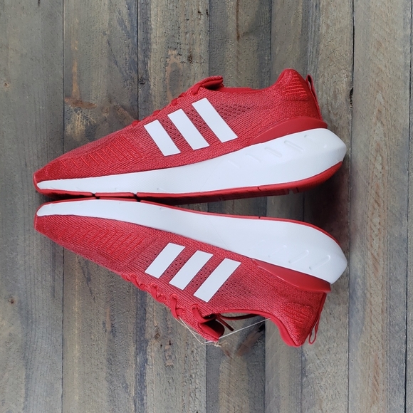 adidas Swift Run 22 Men's Running Casual Shoes Vivid Red - Picture 7 of 10